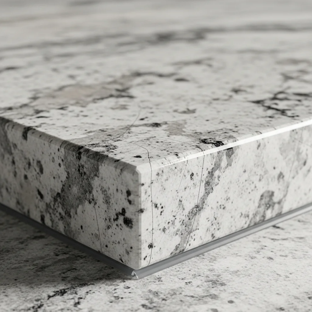 Detail of the stone texture and edge